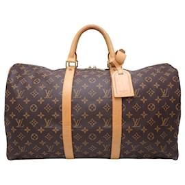 Louis Vuitton-Louis Vuitton Monogram Keepall 50 Bag-Brown