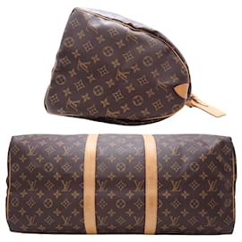 Louis Vuitton-Louis Vuitton Monogram Keepall 50 Bag-Brown