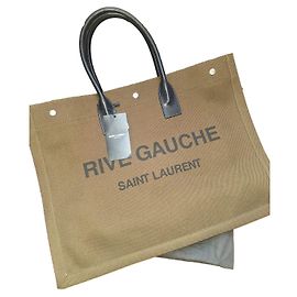 Bolso Tote Yves Saint Laurent Caqui Caqui