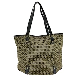 Fendi-Fendi Vintage Zucchino Brown Tote Bag-Brown