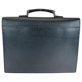 Gucci-Gucci Chinghiare Dulles Black Leather Handbag-Black