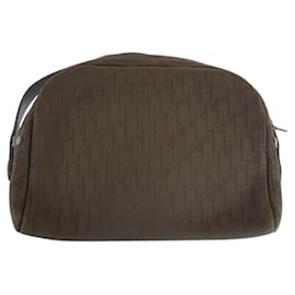 Christian Dior-Christian Dior Dior Trotter Brown Canvas Shoulder Bag-Brown