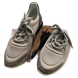 Hermès-Hermès Miles sneakers-Grey,Taupe