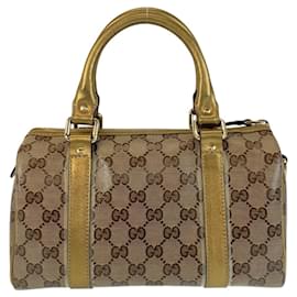 Gucci-Gucci GG Crystal Beige Gold Hardware Handbag-Beige,Golden