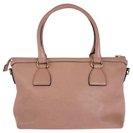 Gucci-Gucci GG Marmont Pink Leather Tote Bag-Pink