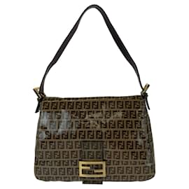 Fendi-Fendi Zucchino Zucca Mamma Bucket Shoulder Bag-Brown