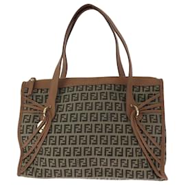 Fendi-Fendi Zucchino Brown Tote Bag-Brown