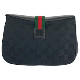 Gucci-Gucci Vintage Black Shoulder Bag-Black
