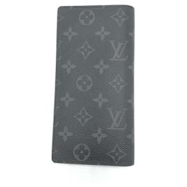 Louis Vuitton-Louis Vuitton Portefeuille Brazza M61697-Black,Blue,Monogram