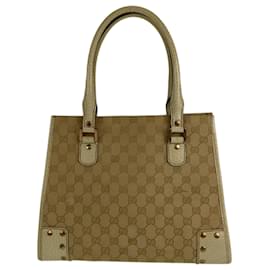 Gucci-Gucci GG Canvas Tote Bag-Beige,Cream