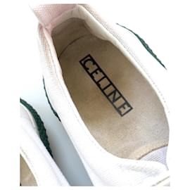 Céline-Celine 180° Lace Up Canvas Sneakers Phoebe Philo-White