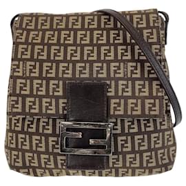 Fendi-Fendi Zucchino Camse Pochette-Brown
