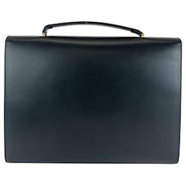Gucci-Pasta Gucci Zumi em couro de bezerro preto-Preto