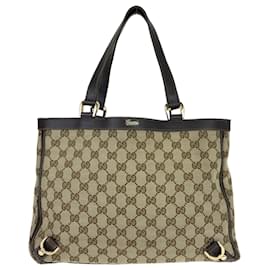 Gucci-Gucci Abby Beige Brown Tote Bag-Brown,Beige