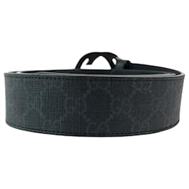 Gucci-Cinto de lona entrelaçada Gucci-Preto
