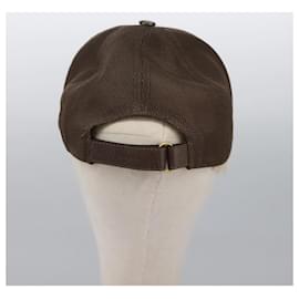 Gucci-GUCCI GG Supreme Strawberry baseball Cap PVC XL Beige 700665 Auth am7681-Beige