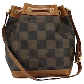 Fendi-Sac à épaule en toile Pecan FENDI en cuir PVC marron Auth th5553-Marron
