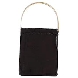 Cartier-CARTIER Trinity Hand Bag Nylon Wine Red Auth 114437-Dark red
