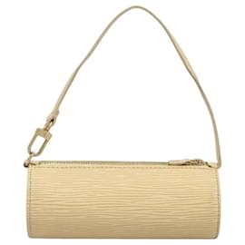 Louis Vuitton-LOUIS VUITTON Epi Papillon Pouch Vanilla LV Auth 113586-Other