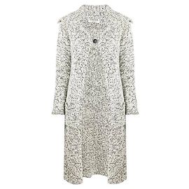 Autre Marque A.N.G.E.L.O. Vintage Cult Wool Long Cardigan - 2000s Black White Sand