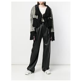 Autre Marque-A.N.G.E.L.O. Vintage Cult Fur Bolero Jacket-Black,Grey,Sand