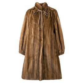 Autre Marque Abrigo reversible de visón beige A.N.G.E.L.O. Vintage Cult Castaño Beige Arena