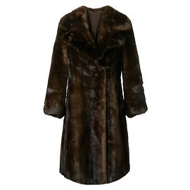 Autre Marque A.N.G.E.L.O. Vintage Cult Brown Mink Fur Coat Brown