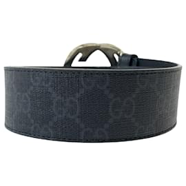 Gucci-Cinto de lona entrelaçada Gucci-Preto