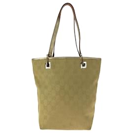Gucci-Gucci GG Canvas Tote Bag-Golden