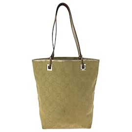 Gucci-Gucci GG Canvas Tote Bag-Golden