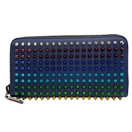 Christian Louboutin-Christian Louboutin Panettone Round Zip Long Wallet-Black,Multiple colors,Navy blue