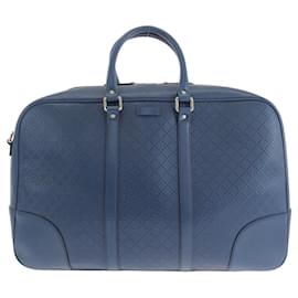 Gucci-Gucci Diamante Blue Leather Briefcase-Blue