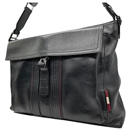 Bally-Bally Amosh Messenger Shoulder Bag-Black