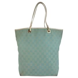 Gucci-Gucci Mint Green GG Canvas Tote Bag-Green