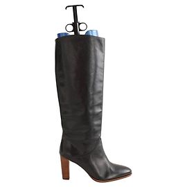 Vanessa Bruno Botas de couro pretas Preto