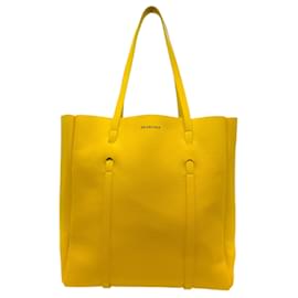 Balenciaga-Balenciaga Yellow Jaune Soleil Leather Tote-Yellow