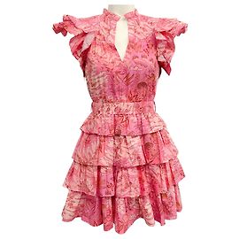 Vestido Lulua Camellia Rosa Ulla Johnson Rosa