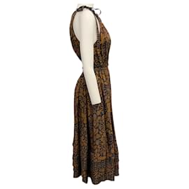 Ulla Johnson-Ulla Johnson Hemlock Mika Tie Shoulder Dress-Navy blue