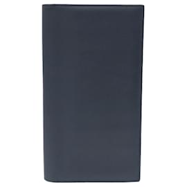 Hermès-Hermes Citizen Twill Black Leather Billfold Wallet-Black