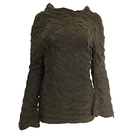 Alexander Mcqueen- Alexander Mcqueen Knitted Sweater in Olive Wool-Green,Olive green
