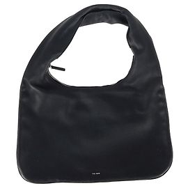 A bolsa de ombro hobo Everyday da The Row em couro preto Preto