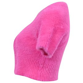 Jacquemus La Maille Neve Cropped Cardigan aus rosa Polyamid Braun Pink