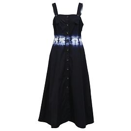 Abito midi con scollo quadrato in cotone navy di Rachel Comey Blu Blu navy