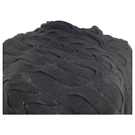 Alexander Mcqueen- Alexander Mcqueen Knitted Sweater in Black Wool-Black