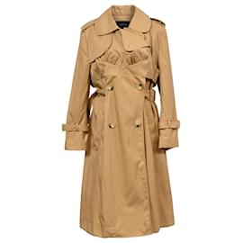 Simone Rocha-Simone Rocha Trench Coat in Brown Polyamide-Brown,Red