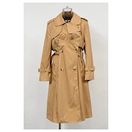 Simone Rocha-Simone Rocha Trench Coat in Brown Polyamide-Brown,Red