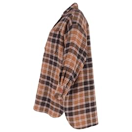 See by Chloé- See by Chloé Checked Flannel Shirt in Brown Wool-Brown,Red