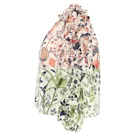 Ulla Johnson- Ulla Johnson Pippa Floral Printed Blouse in Multicolor Cotton-Multiple colors