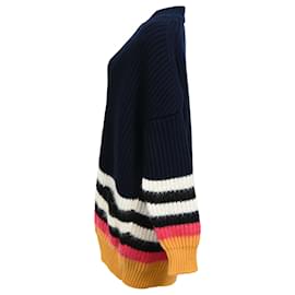 Autre Marque-Nº21 Striped Oversized Cardigan in Multicolor Wool-Multiple colors