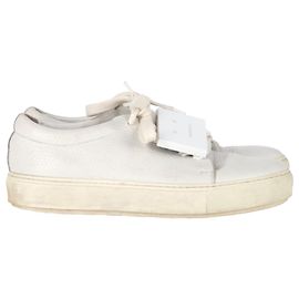 Tênis baixos Adriana em couro branco da Acne Studios Branco